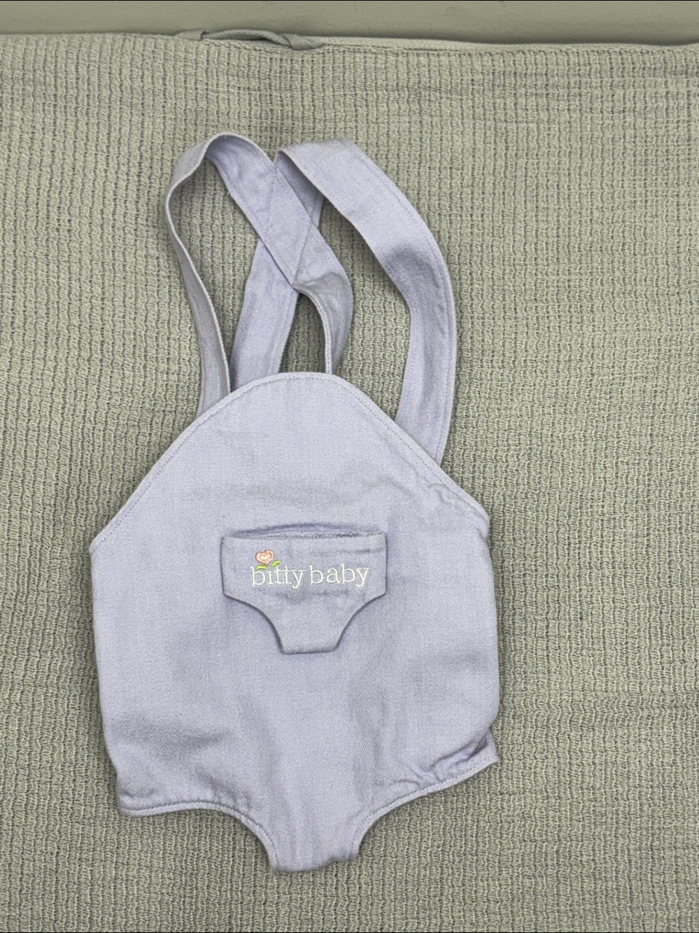 American Girl Bitty Baby Doll Carrier with Pocket Lavender Purple 2008